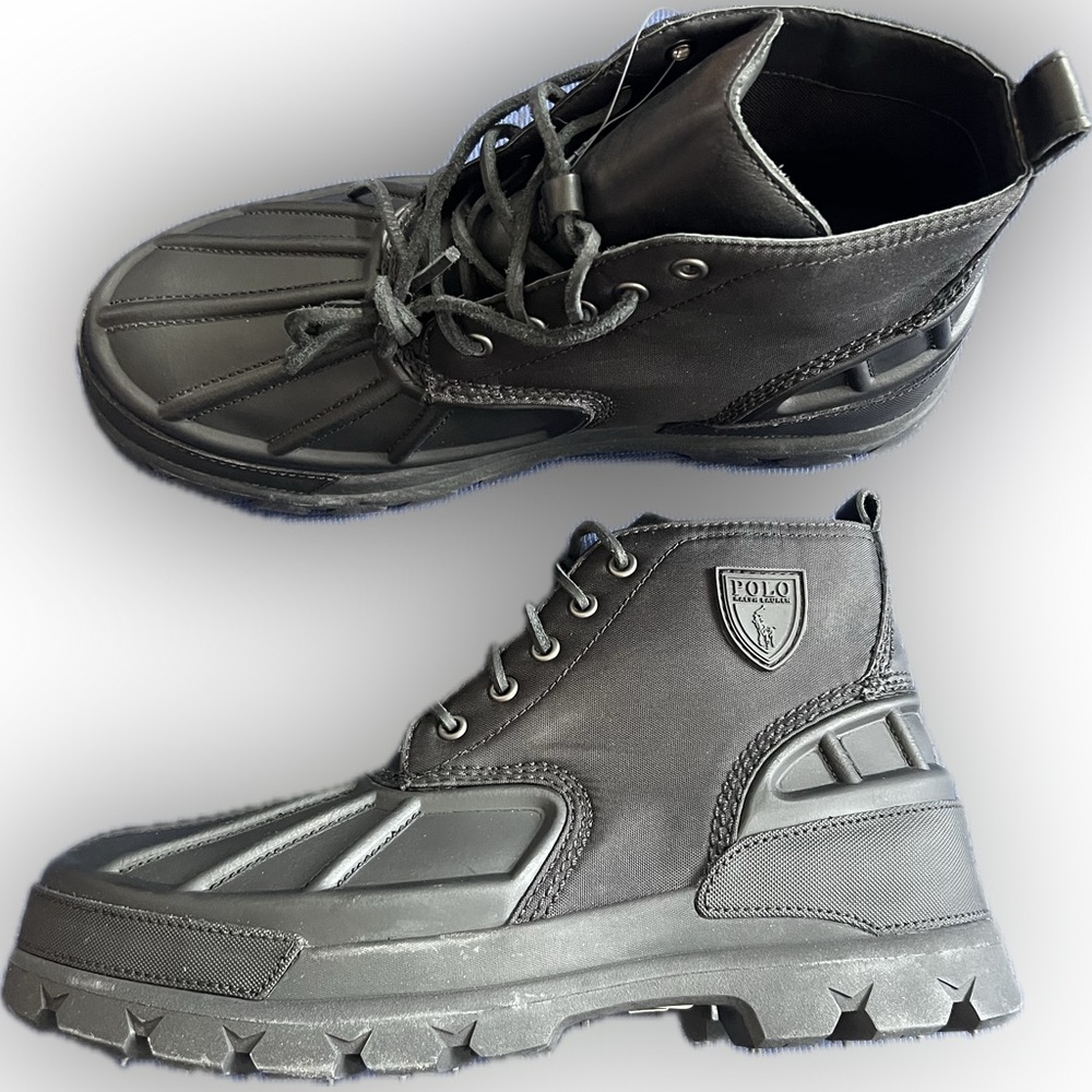 Polo Ralph Lauren Men's Oslow Low II Oxford & Waxed Leather Boots